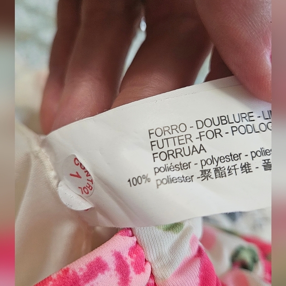 ZARA Bustier Rose Floral Strapless Bodysuit In Pink/green. Size XS - Picture 6 of 15